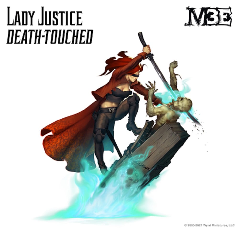 Malifaux Lady Justice Death-Touched Art.