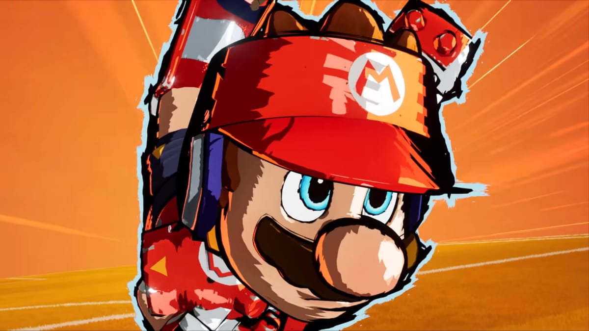 Mario Strikers Battle League's Energised Mario