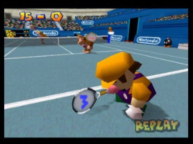 Mario Tennis 20 year anniversary Wario disappointed