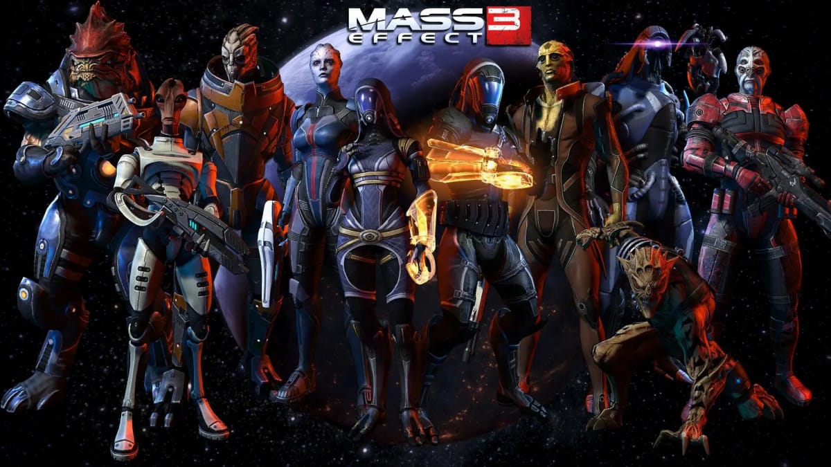 Mass Effect Alien Races Collage