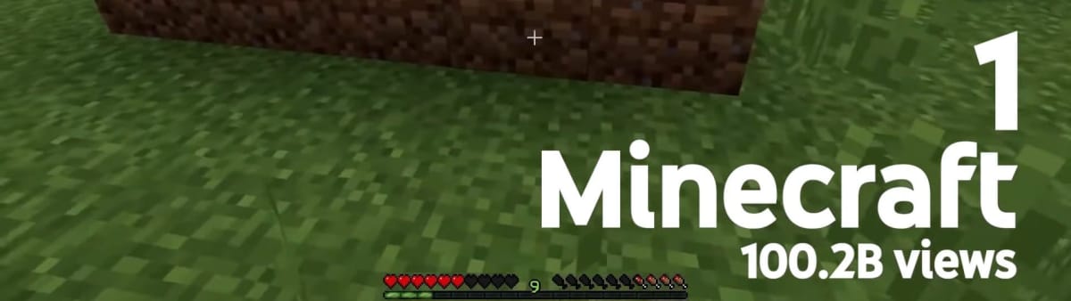 Minecraft 100.2 billion views