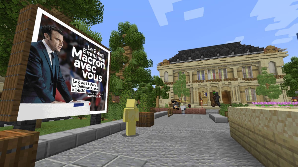 Minecraft French President Emmanuel Macron Campaign Server
