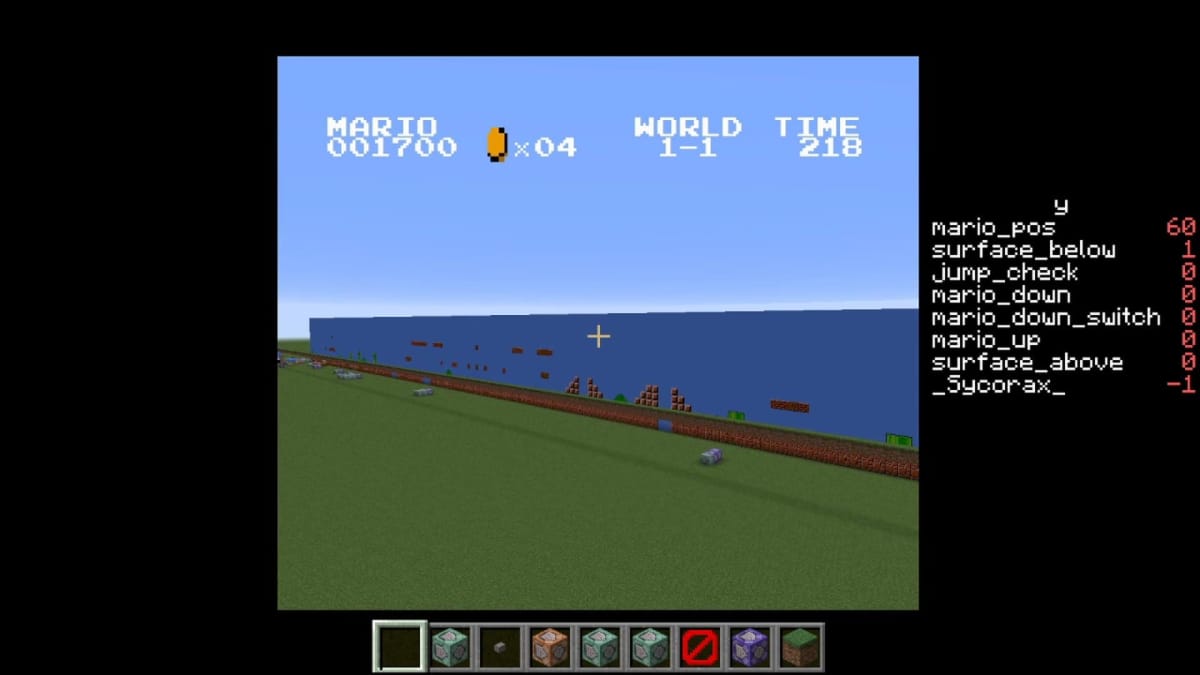 Minecraft Super Mario mod zoomed out