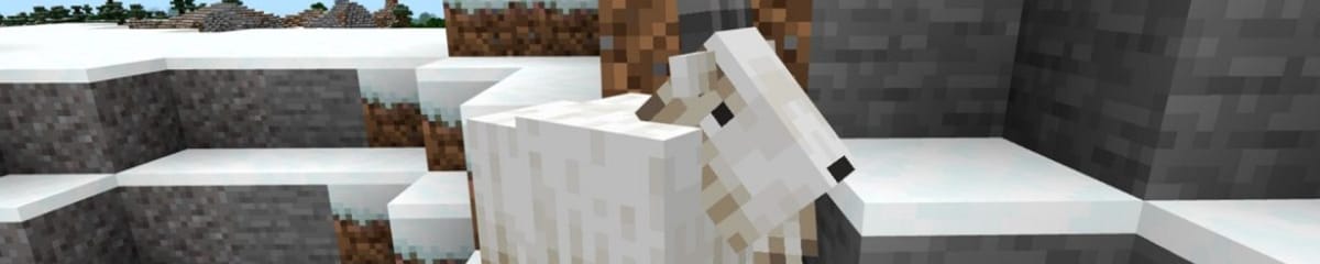 Minecraft goats Bedrock beta experimental slice