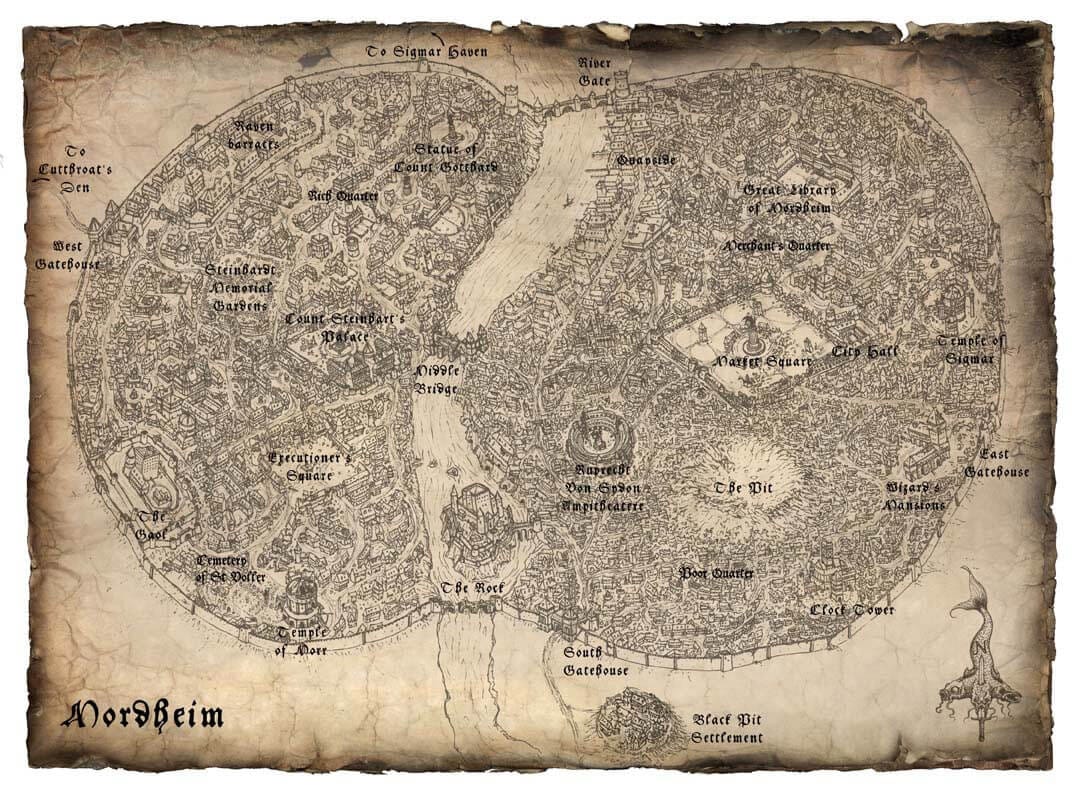 Mordheim City Map.