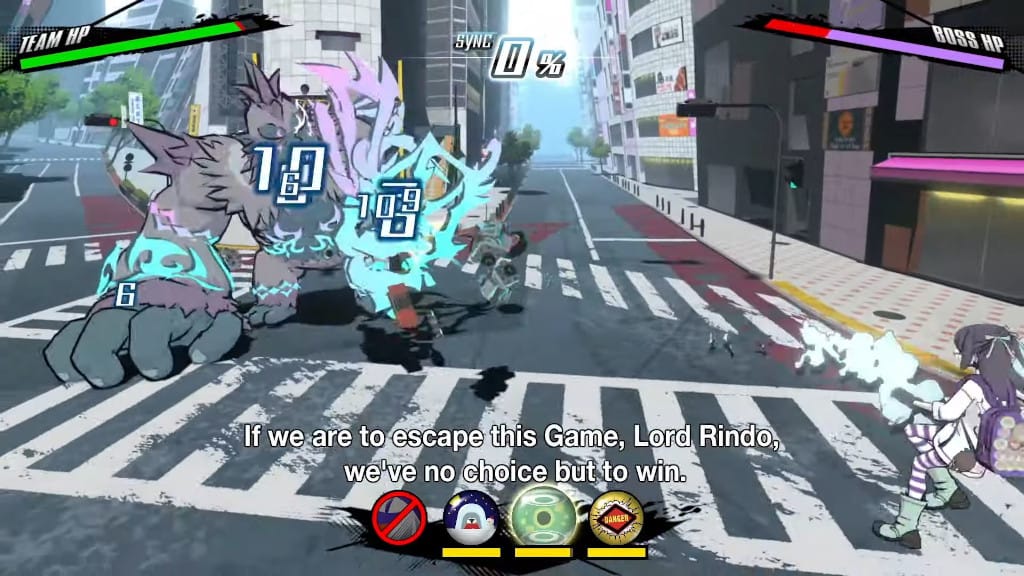 A combat scene in Neo: The World Ends With You