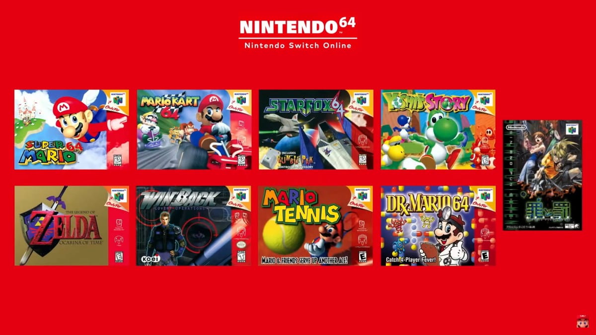 Nintendo Switch Online Nintendo 64 games 