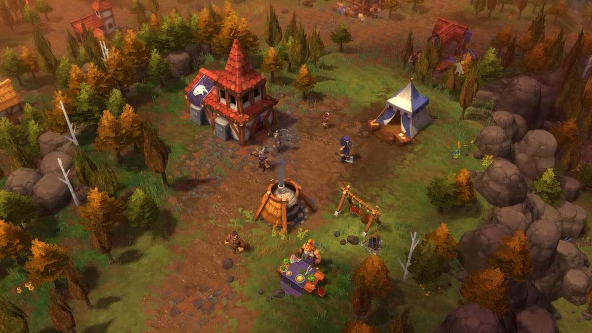 The new Kingdom of the Lion faction in Northgard's Cross of Vidar campaign