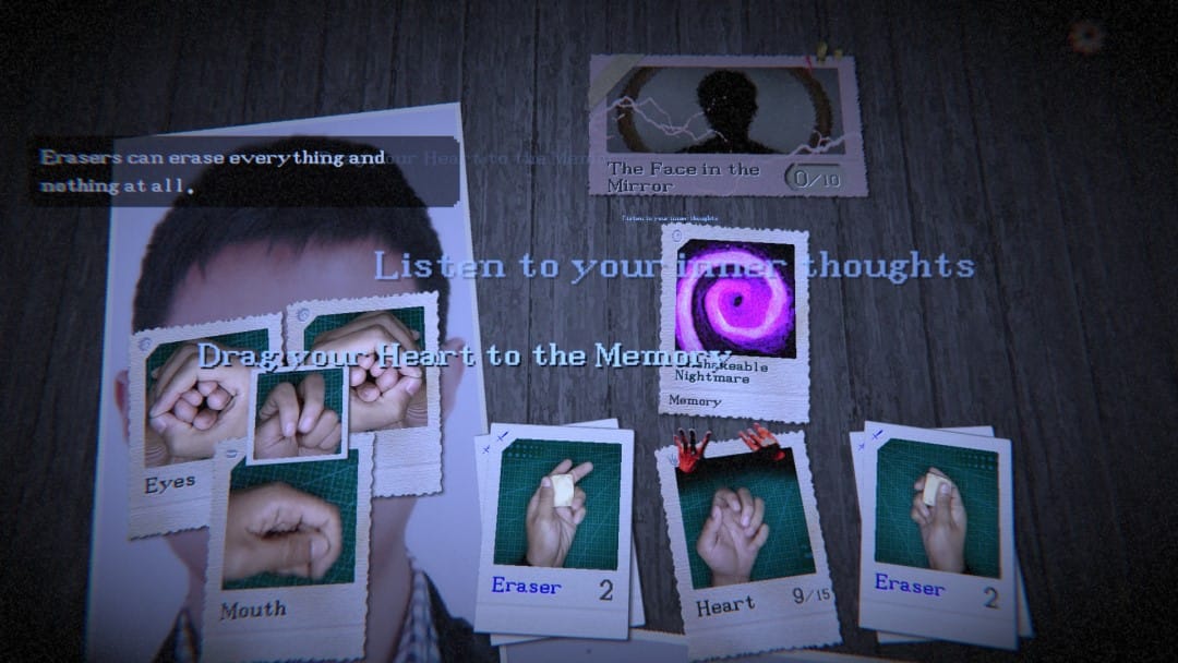 Puzzle gameplay from the horror game Out of Hands