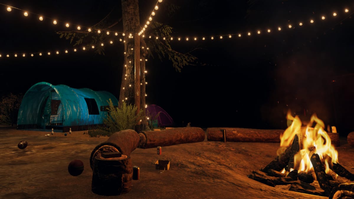 The new Camp Woodwind area in the latest Phasmophobia update