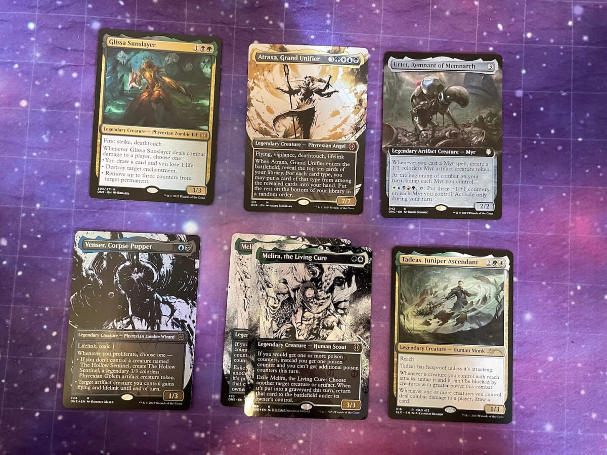 Phyrexia All Will Be One Card Pulls - Gold and Colorless Cards