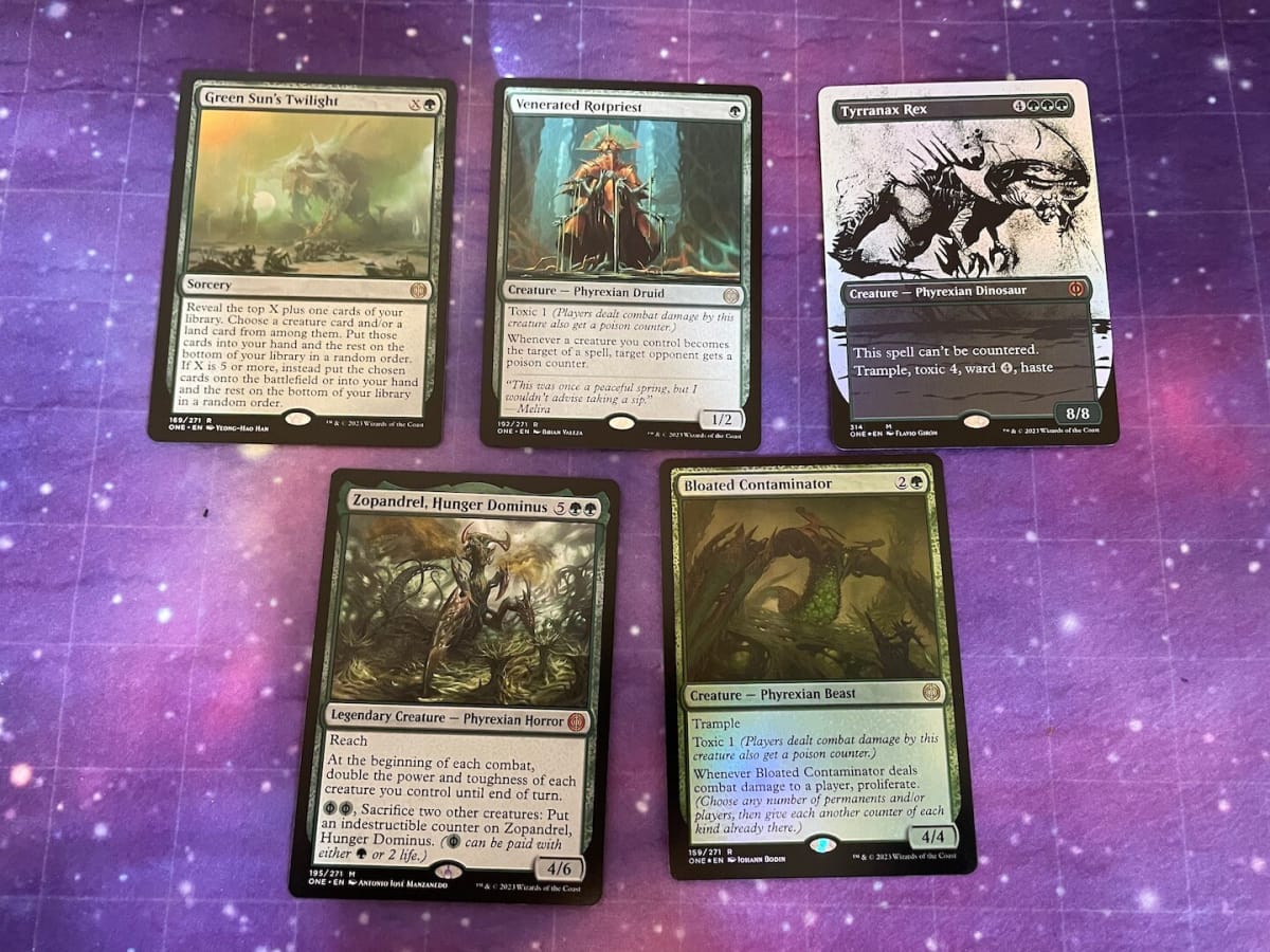 Phyrexia All Will Be One Card Pulls - Green Cards