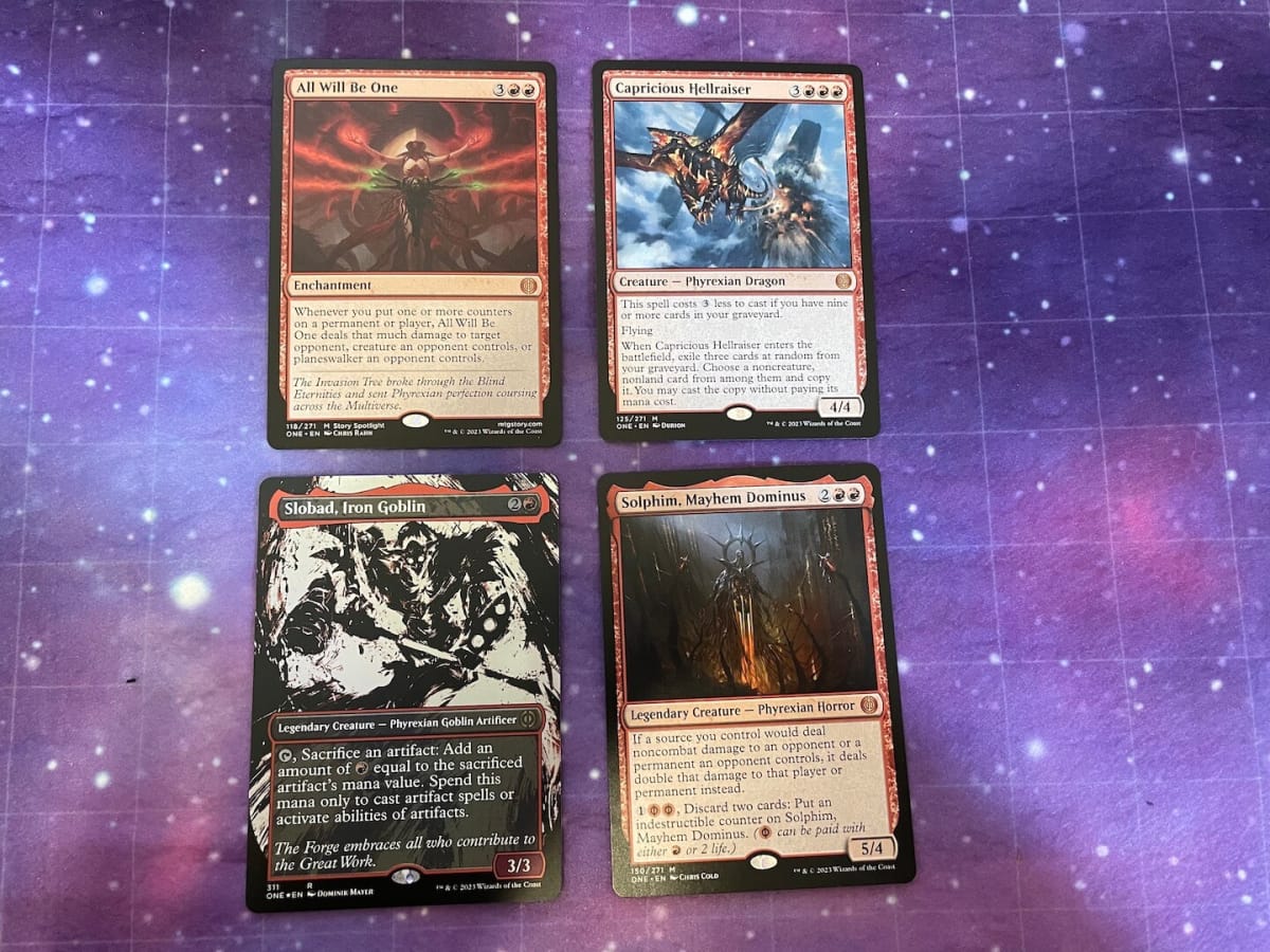 Phyrexia All Will Be One Card Pulls - Red Cards