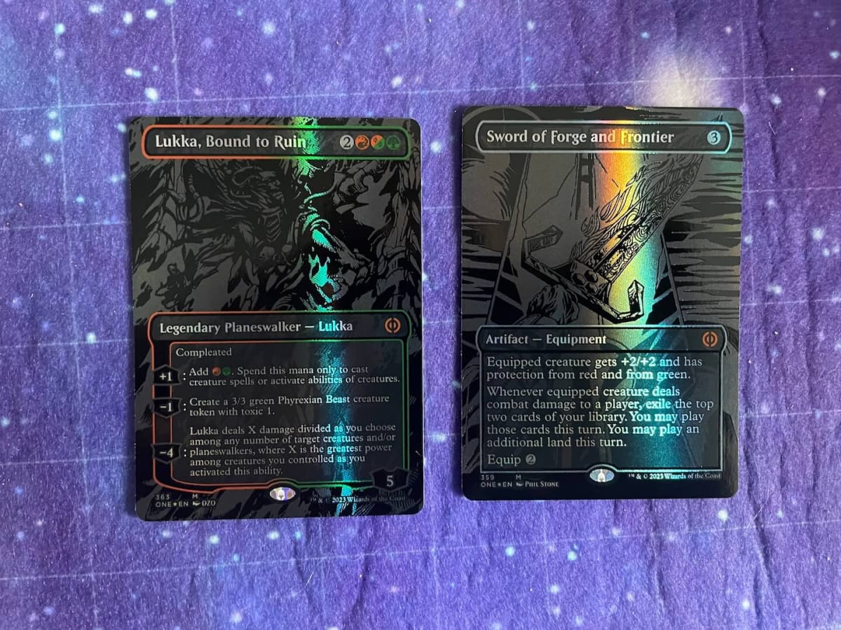 Phyrexia All Will Be One Bundle: Compleat Edition Oil Slick Mythic Rares