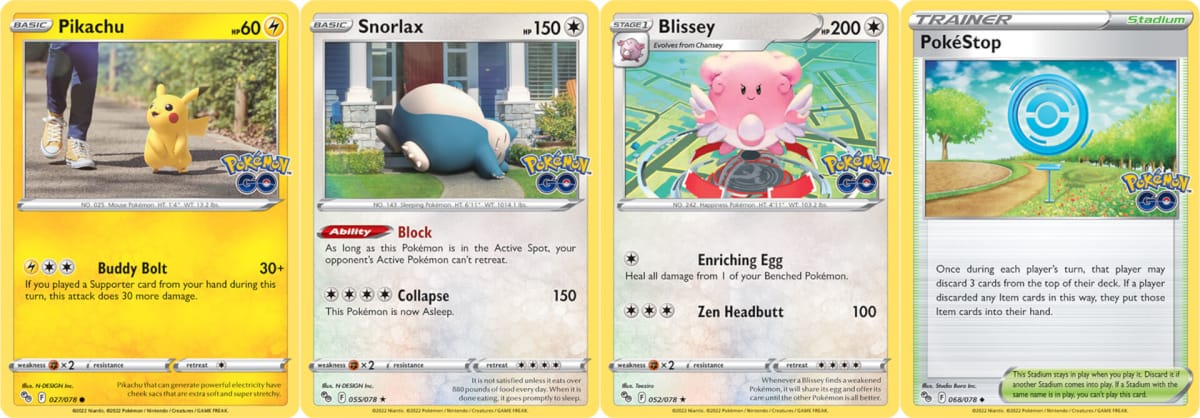 Some of the cards in the upcoming Pokemon Go Pokemon TCG expansion