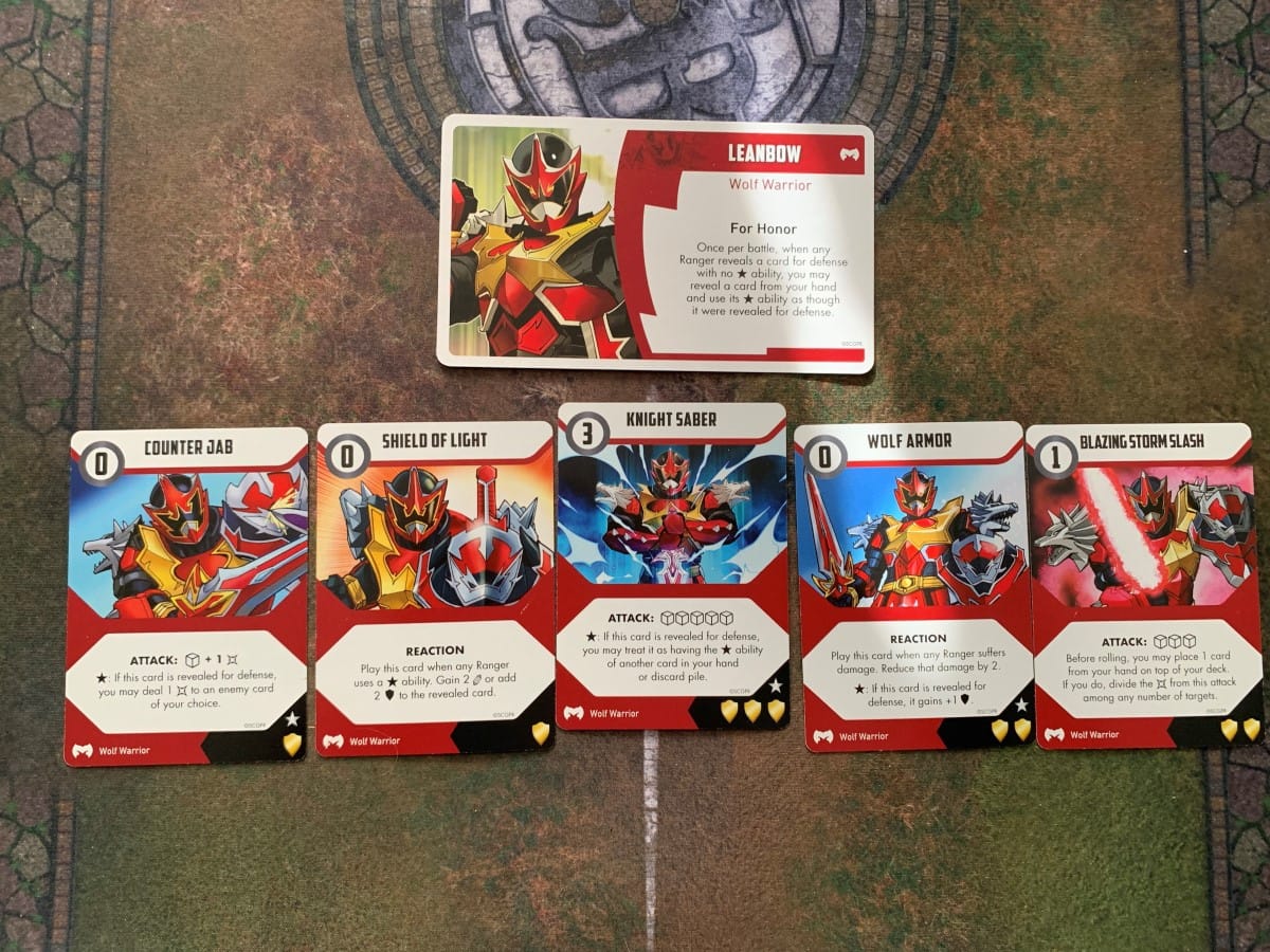 Leanbow's cards from Power Rangers Light and Darkness