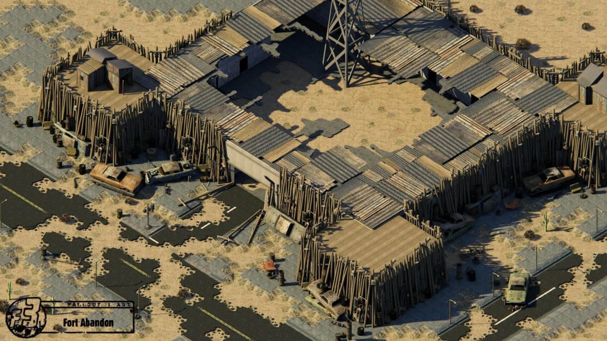 An aerial view of Fort Abandon in the fan restoration Project Van Buren, a developer on which is also working on the New Blood CRPG