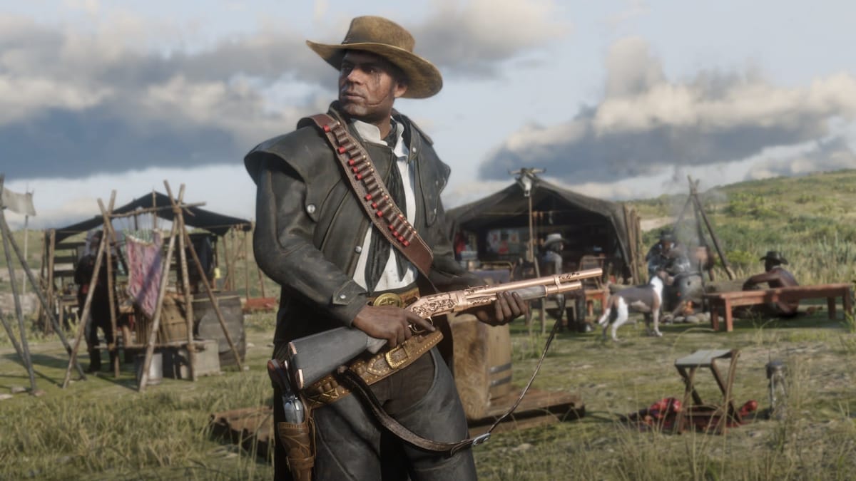 Red Dead Redemption 2 PC release date man with rifle
