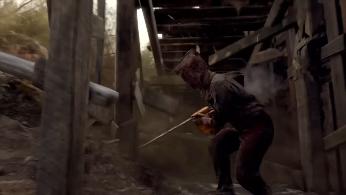 Resident Evil 4 remake trailer chainsaw destroying house