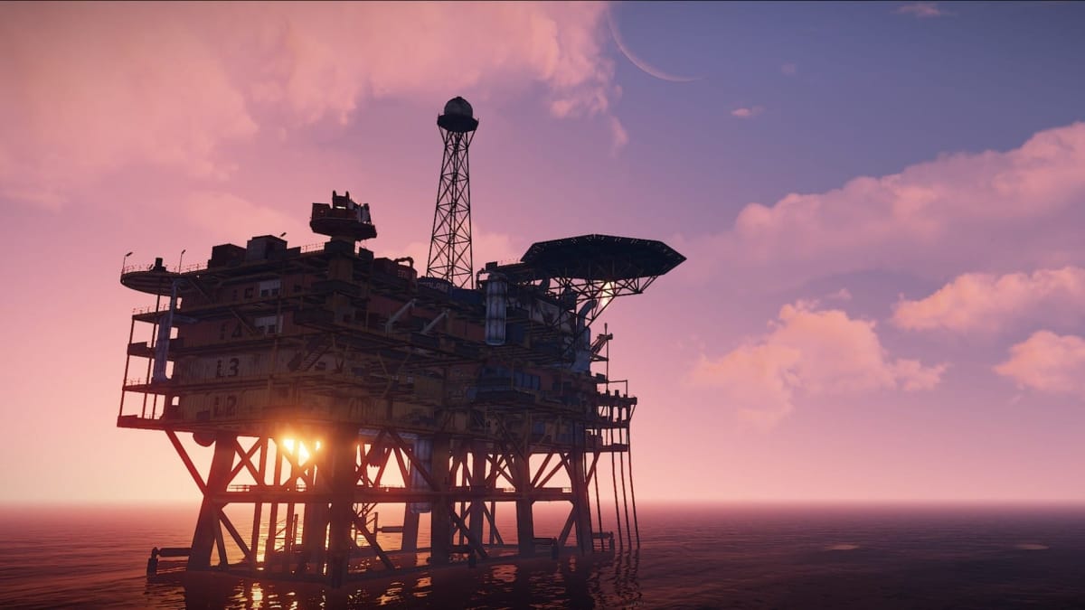 Rust PS4 Rust Xbox One oil rig
