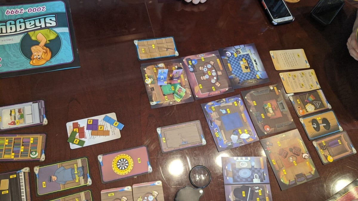 Scooby-Doo Escape From The Haunted Mansion Board Laid Out