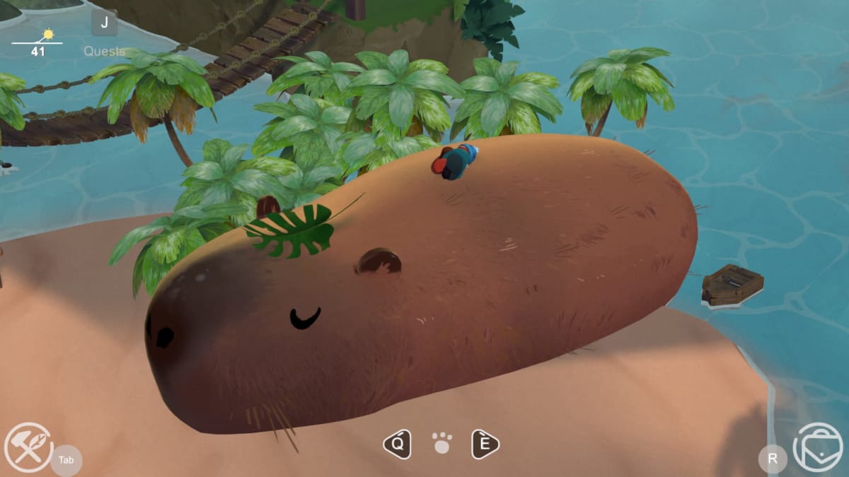 Screenshot of the monster to take a quick nap on in Aka, Aka Islands Guide