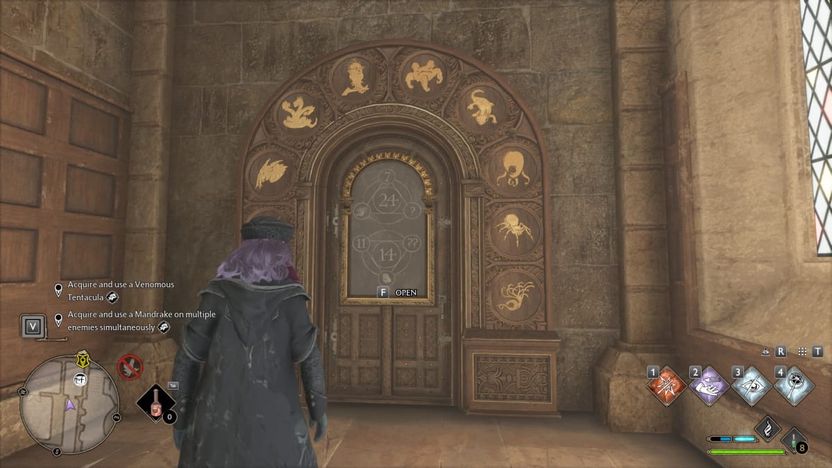 Hogwarts Legacy The Great Hall Puzzle Door Solution 