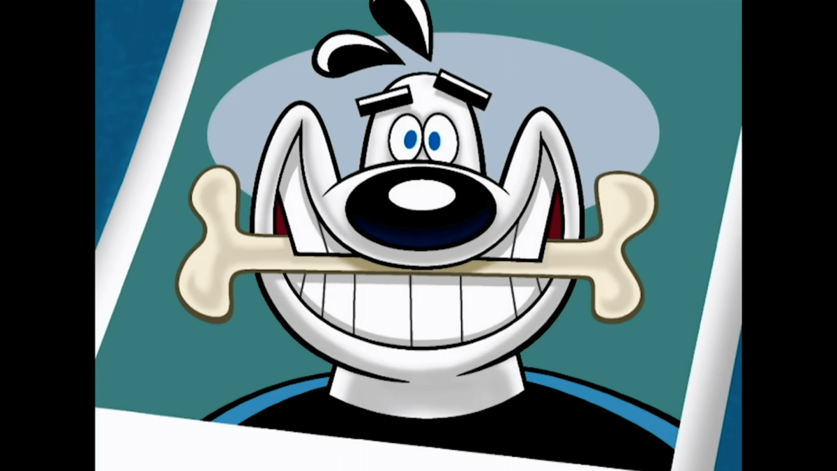 Dudley Puppy, from the show tuff puppy with a bone between his teeth, nickelodeon all-star brawl characters