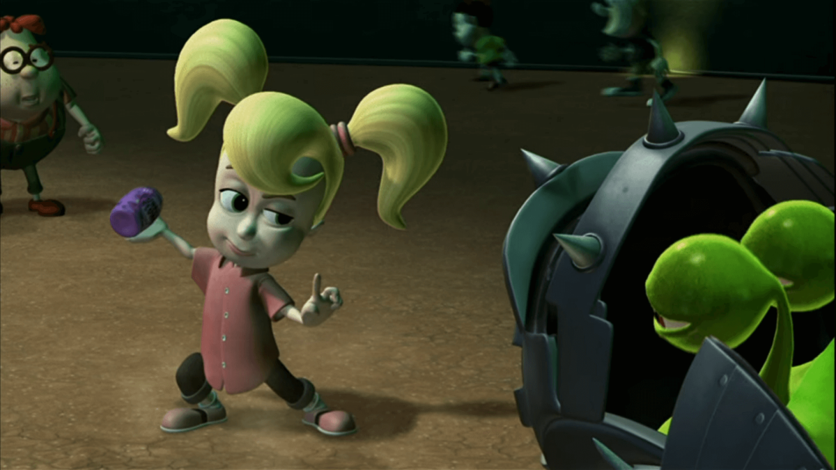 Cindy from Jimmy Neutron standing in a karate like pose, nickelodeon all-star brawl characters