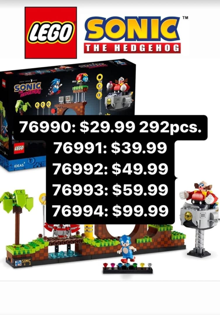 Five Sonic Lego Sets Leaked According To PromoBricks Blog