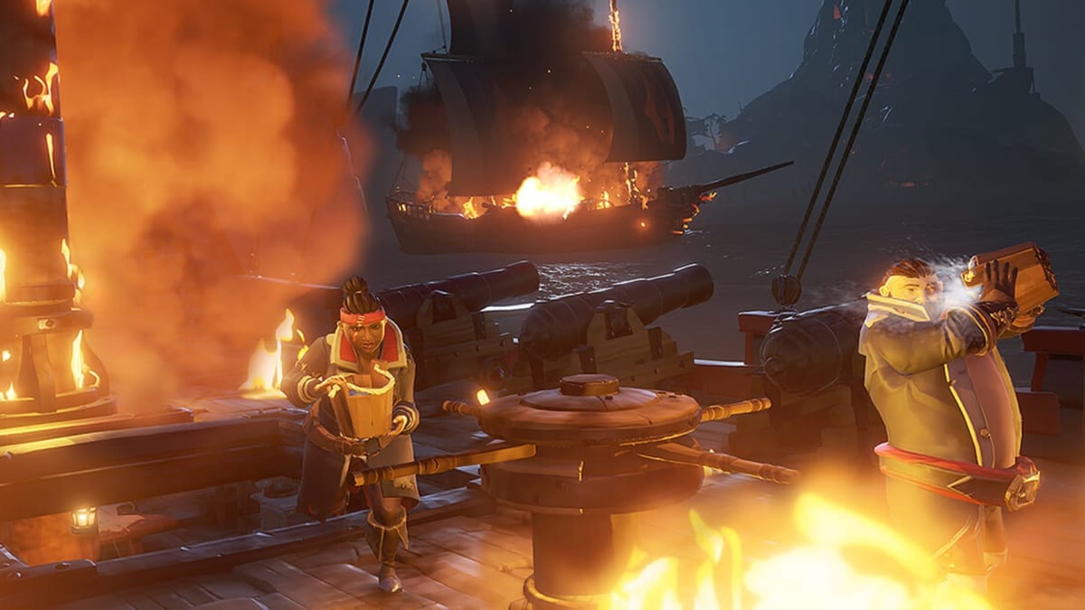 Sea of Thieves: The Seabound Soul fire