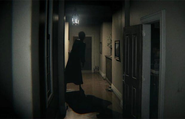 A screenshot of the ghost from the Silent Hills teaser, PT
