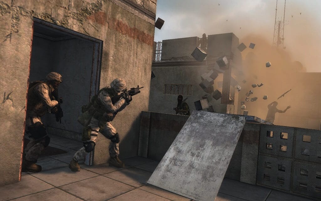 A screenshot of the original Six Days in Fallujah in 2009