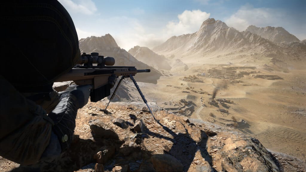 A long range shot being set up in Sniper Ghost Warrior Contracts 2