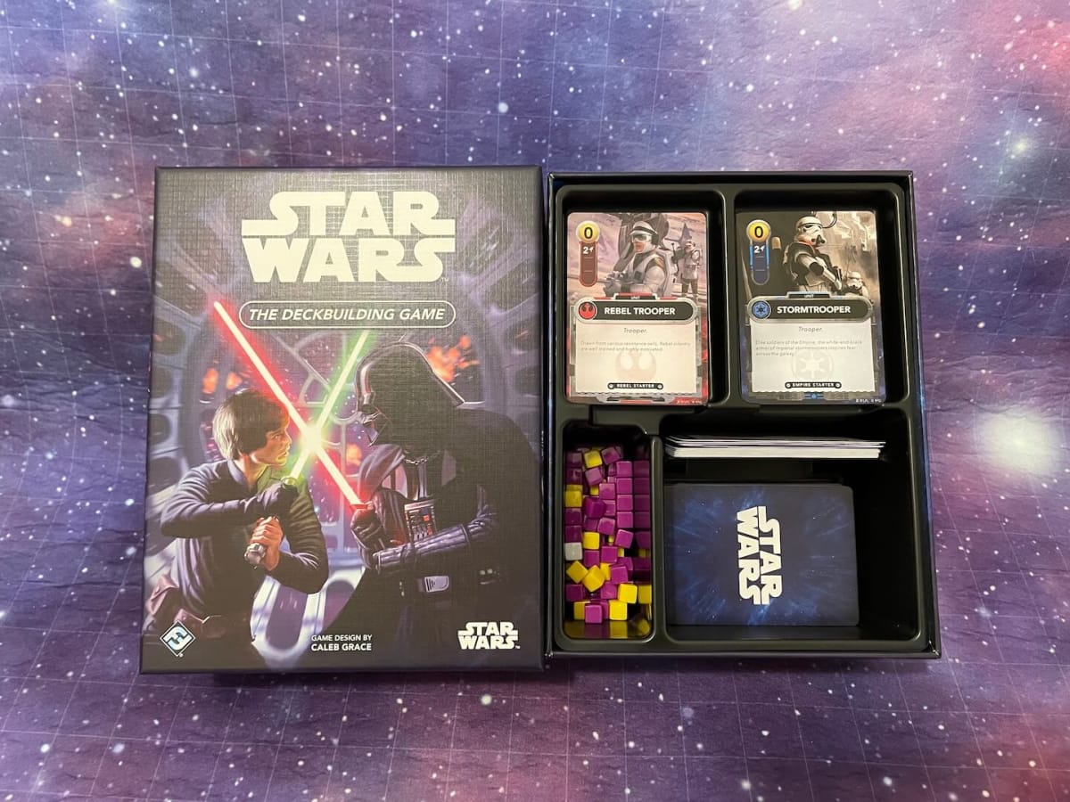 An image of Star Wars: The Deckbuilding Game depicting the game box