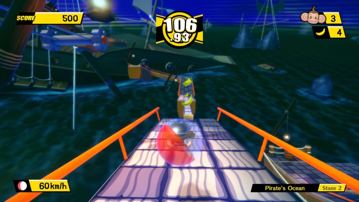 A pirate-themed level in Super Monkey Ball: Banana Blitz HD