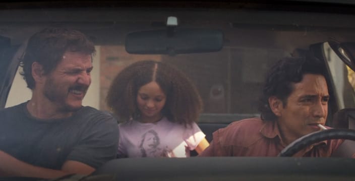 Sarah, Joel, and Tommy in Tommy's Car