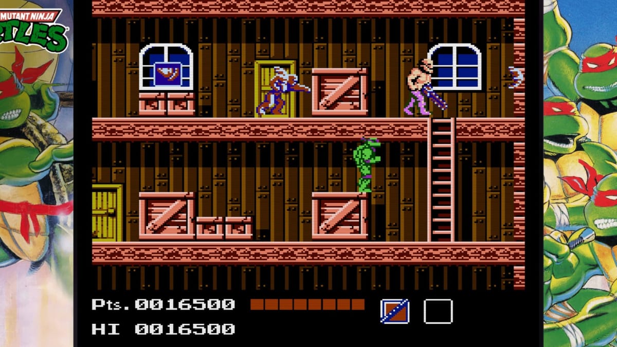 The NES TMNT game showcases its infamous difficulty
