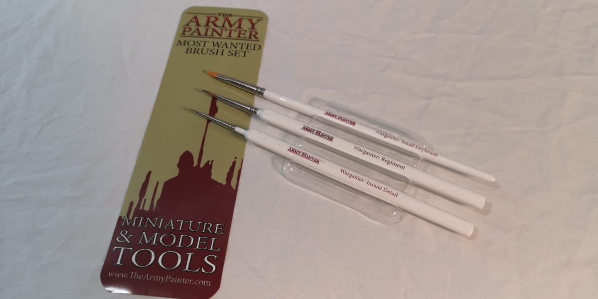 The Army Painter Most Wanted Brush Set.