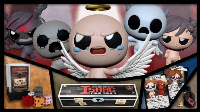 Promotional art for The Binding of Isaac Four Souls Requiem