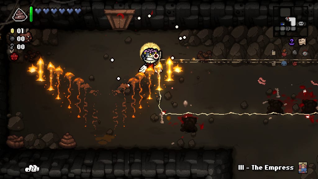 A gameplay shot of The Binding of Isaac: Repentance