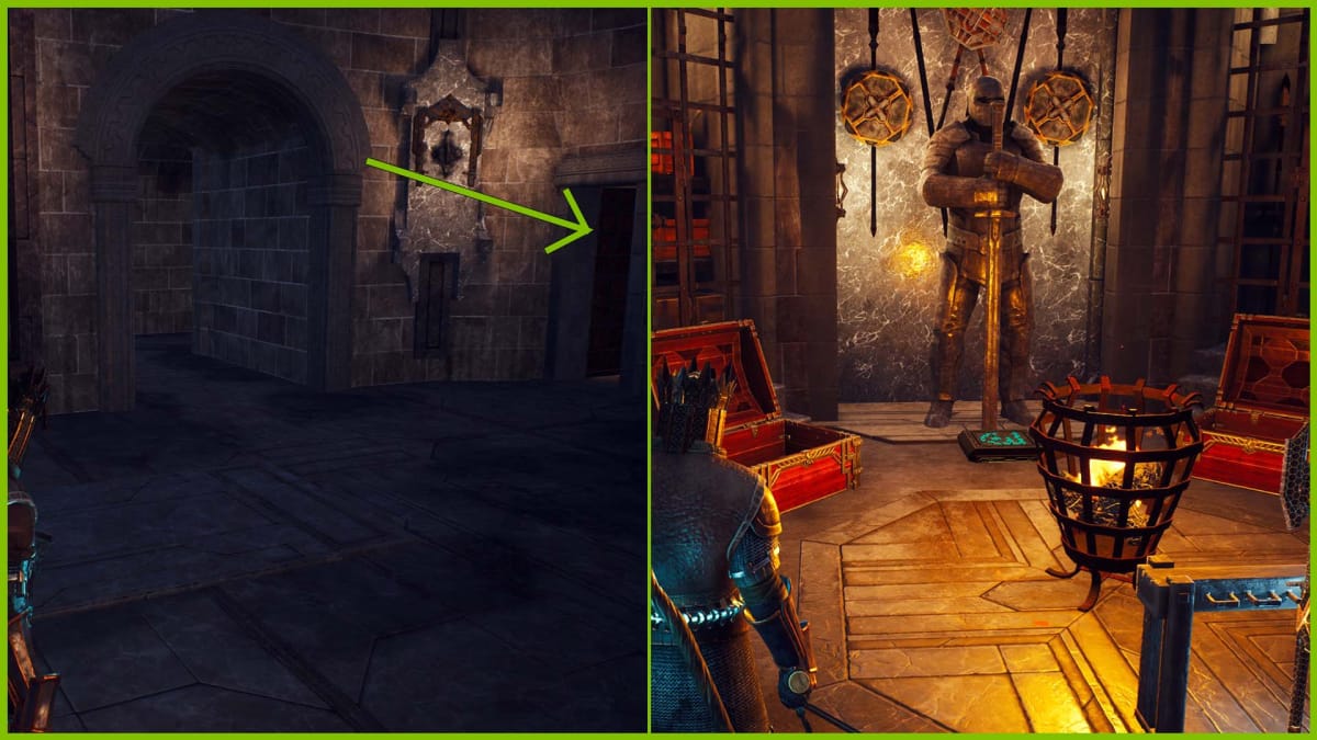 Arrow Pointing To The Door Of Where You Need To Go For The Last Oricru Citadel Vault Puzzle