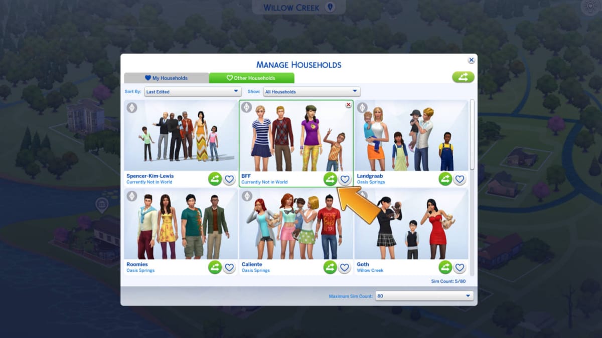 The Sims 4 Neighborhood Stories menu