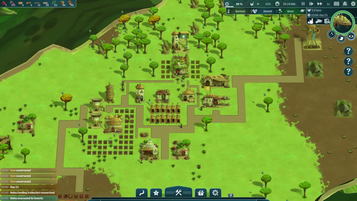 The Wandering Village Villager Needs Successful Village Screen View