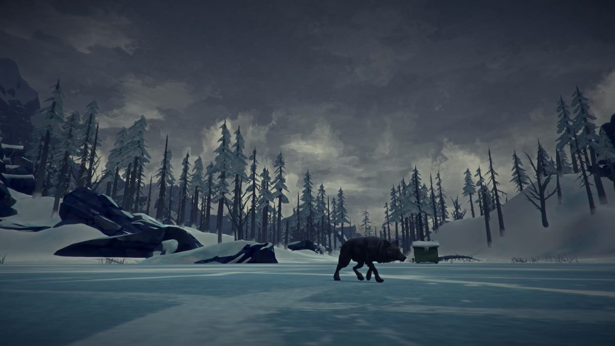 The long dark image, where we see what appears to be a lone wolf traversing the frozen wasteland , The Long Dark Expansion Pass 