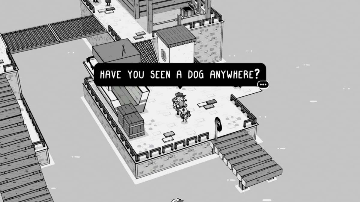 A character asking the protagonist if they have seen a dog anywhere in Toem, one of the PlayStation Plus Essential September 2022 releases