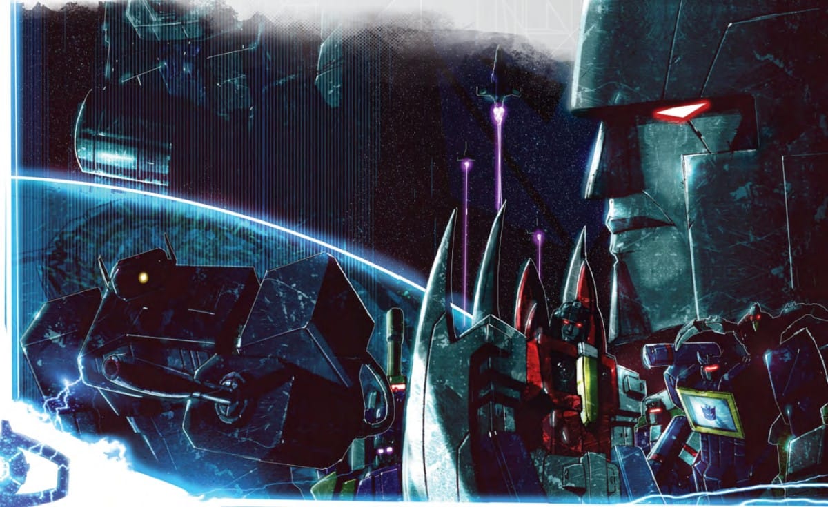 Promotional artwork of Decepticons from the Transformers RPG Core Rulebook for use in a Transformers Crossover