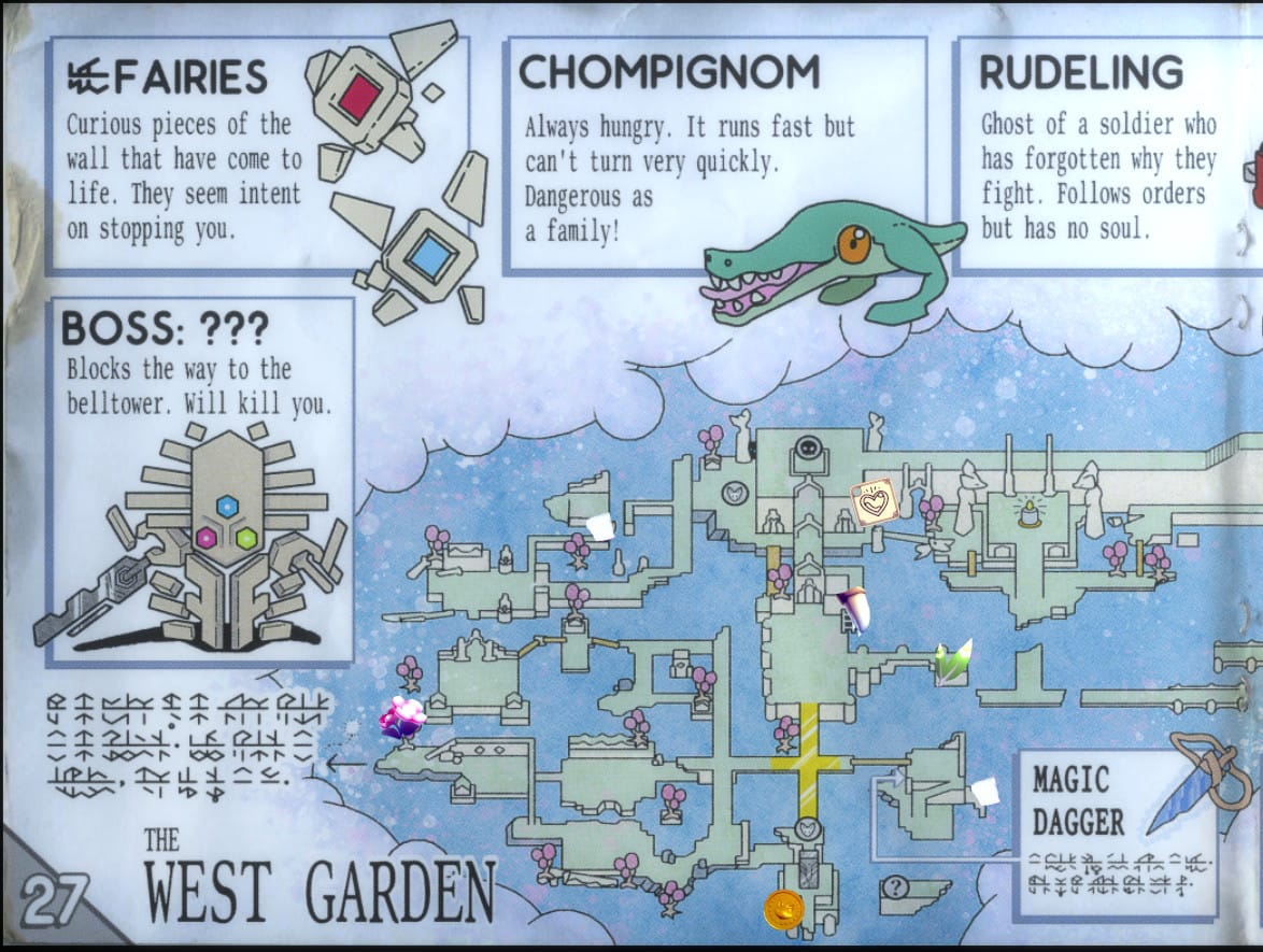 Tunic The West Garden Collectibles Map