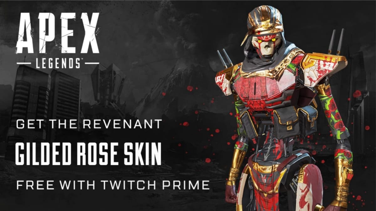 Twitch Prime March 2020 Games Gilded Rose Revenant Apex Legends Skin