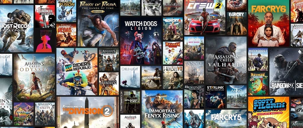 The range of games available with a Ubisoft Plus subscription